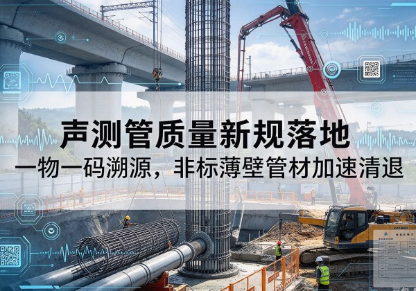 汨罗声测管质量新规落地，一物一码溯源，非标薄壁管材加速清退