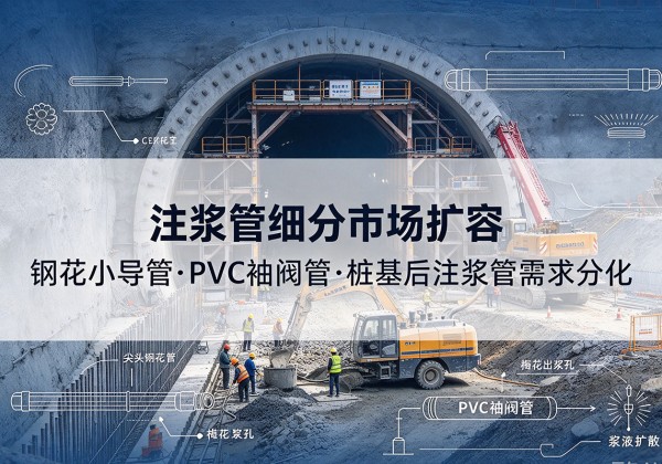 汨罗注浆管细分市场扩容，隧道钢花小导管、PVC 袖阀管、桩基后注浆管需求分化